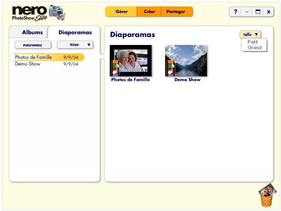 NERO PHOTOSHOW ELITE - Organisation des photos - 1