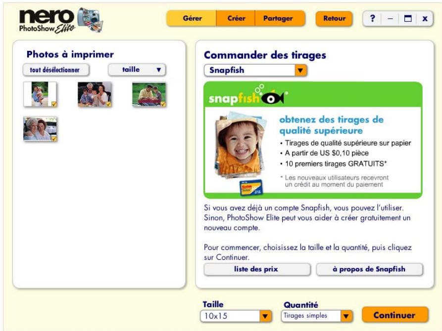 NERO PHOTOSHOW ELITE - Commande de tirages - 1