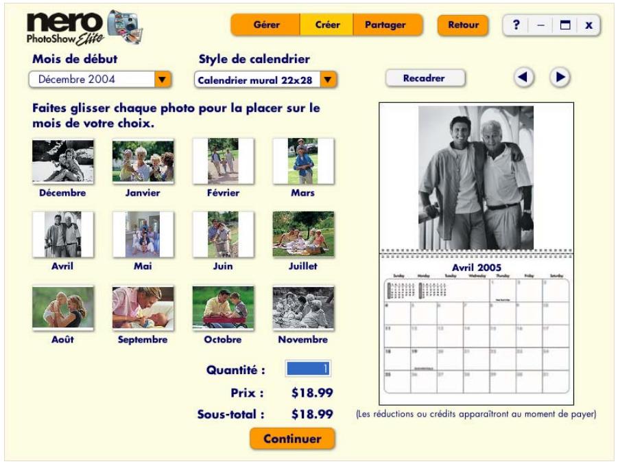 NERO PHOTOSHOW ELITE - Création d'un calendrier - 1