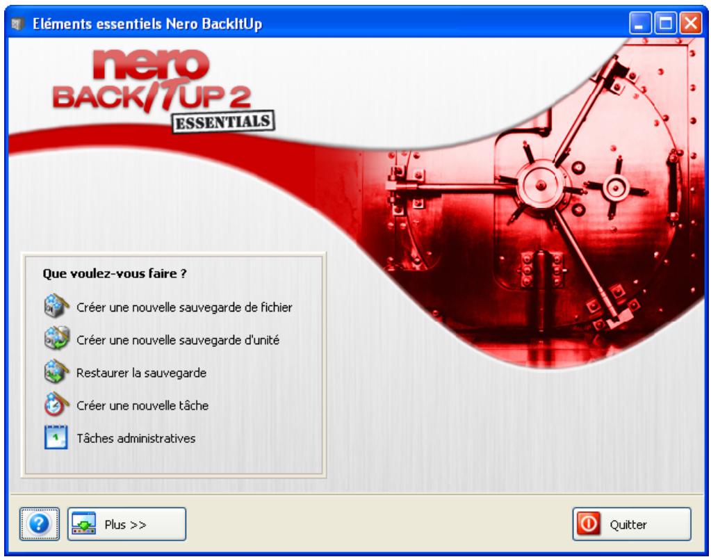 NERO BACKITUP 2 - Versions de Nero BackItUp - 1