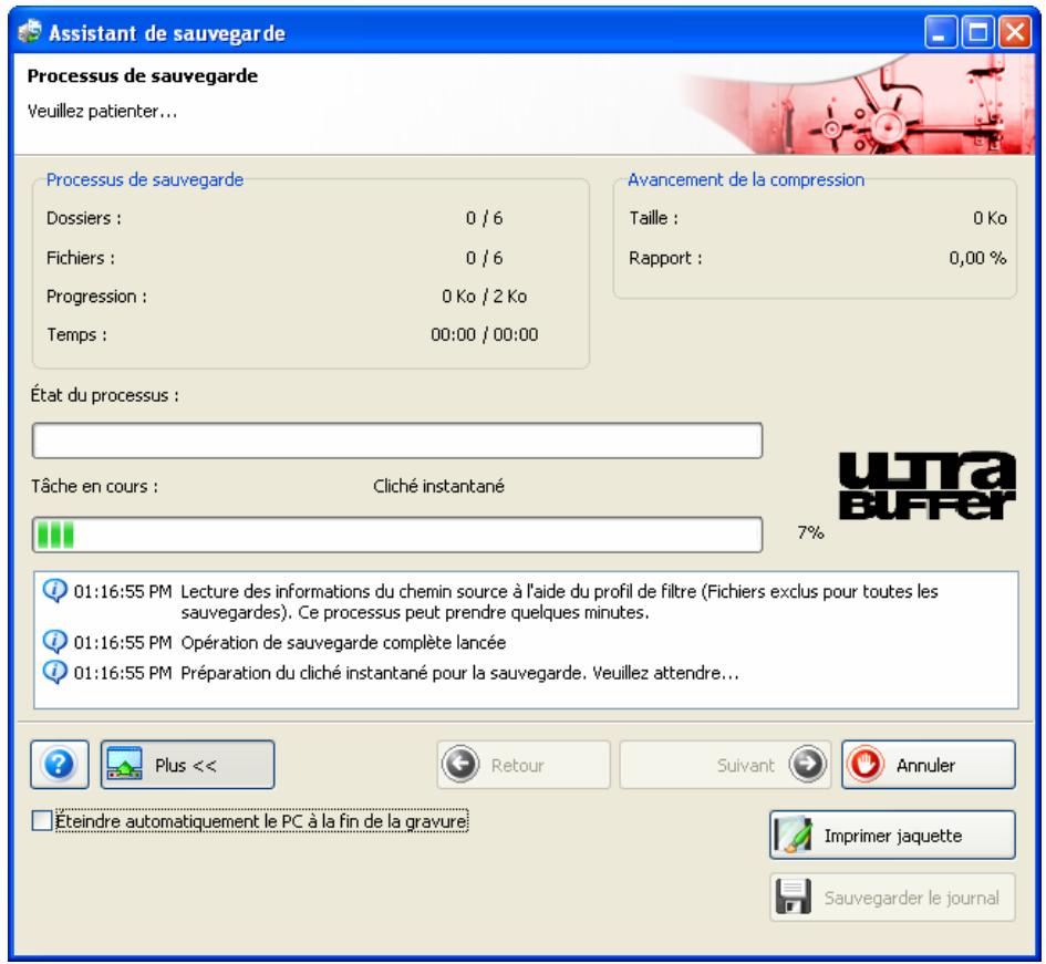 NERO BACKITUP 2 - Enregistrement de la sauvegarde en tant que fichier image - 3