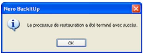 NERO BACKITUP 2 - Lancement de la restauration - 3
