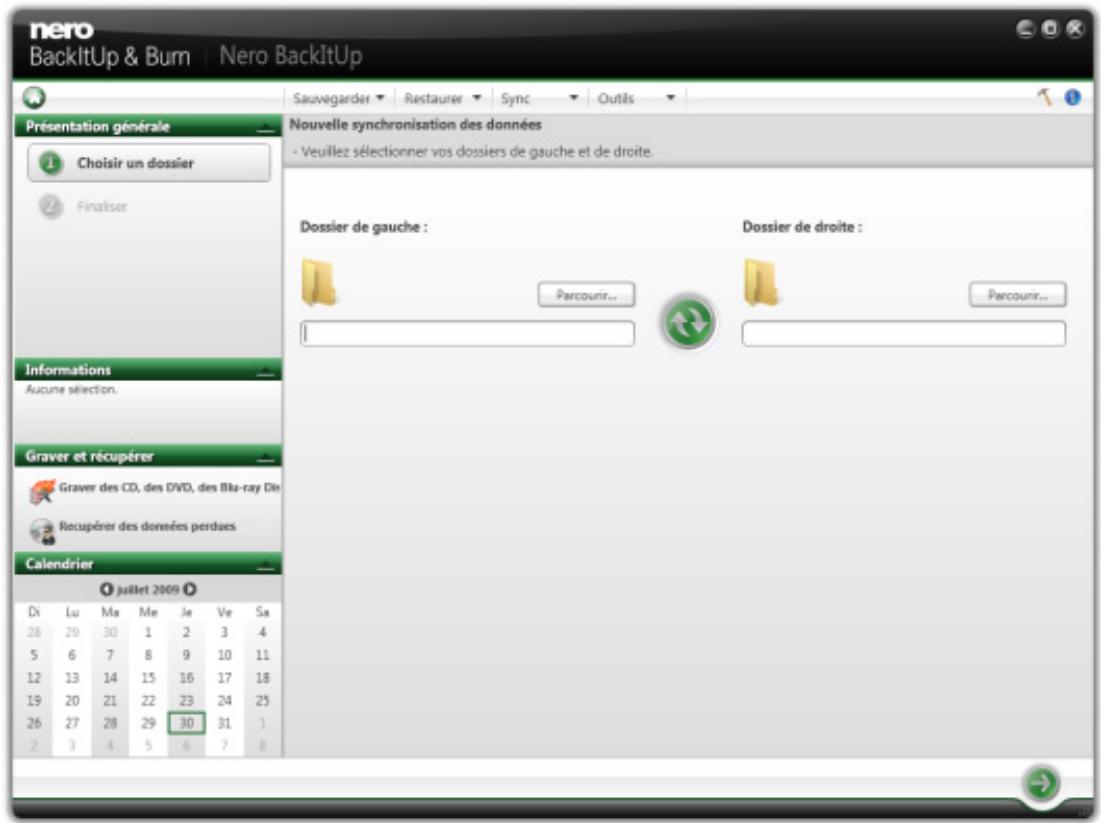 NERO BACKITUP MULTIMEDIA SUITE 10 - Synchronisation de dossiers - 1