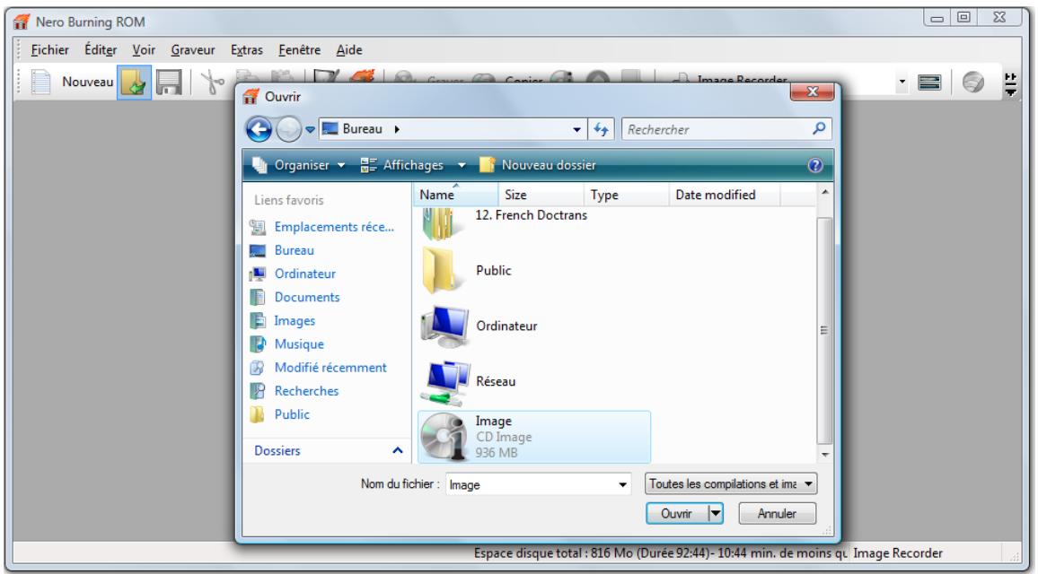 NERO BURNING ROM MULTIMEDIA SUITE 10 - Charger un fichier image - 1