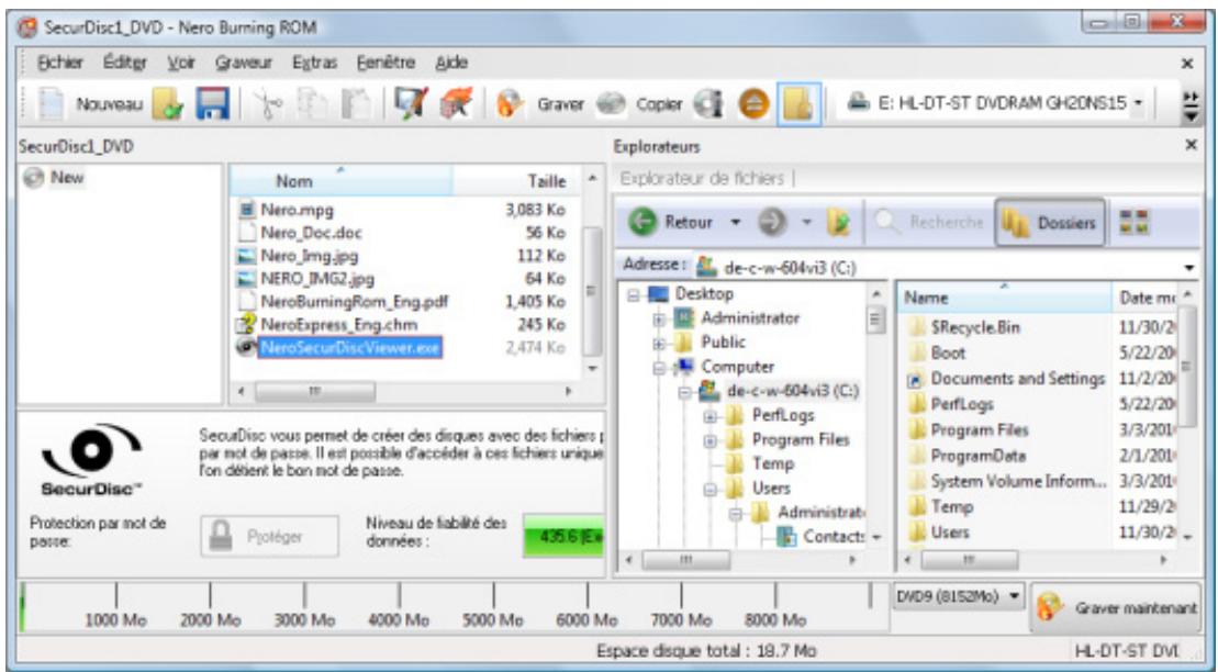 NERO BURNING ROM MULTIMEDIA SUITE 10 - Compilation d'un disque SecurDisc - 10