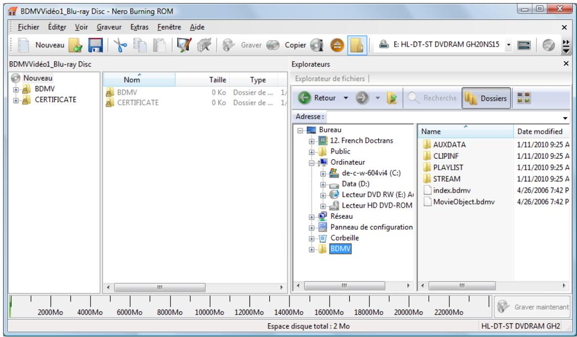 NERO BURNING ROM MULTIMEDIA SUITE 10 - Compiler un disque BDMV-Viséo - 3