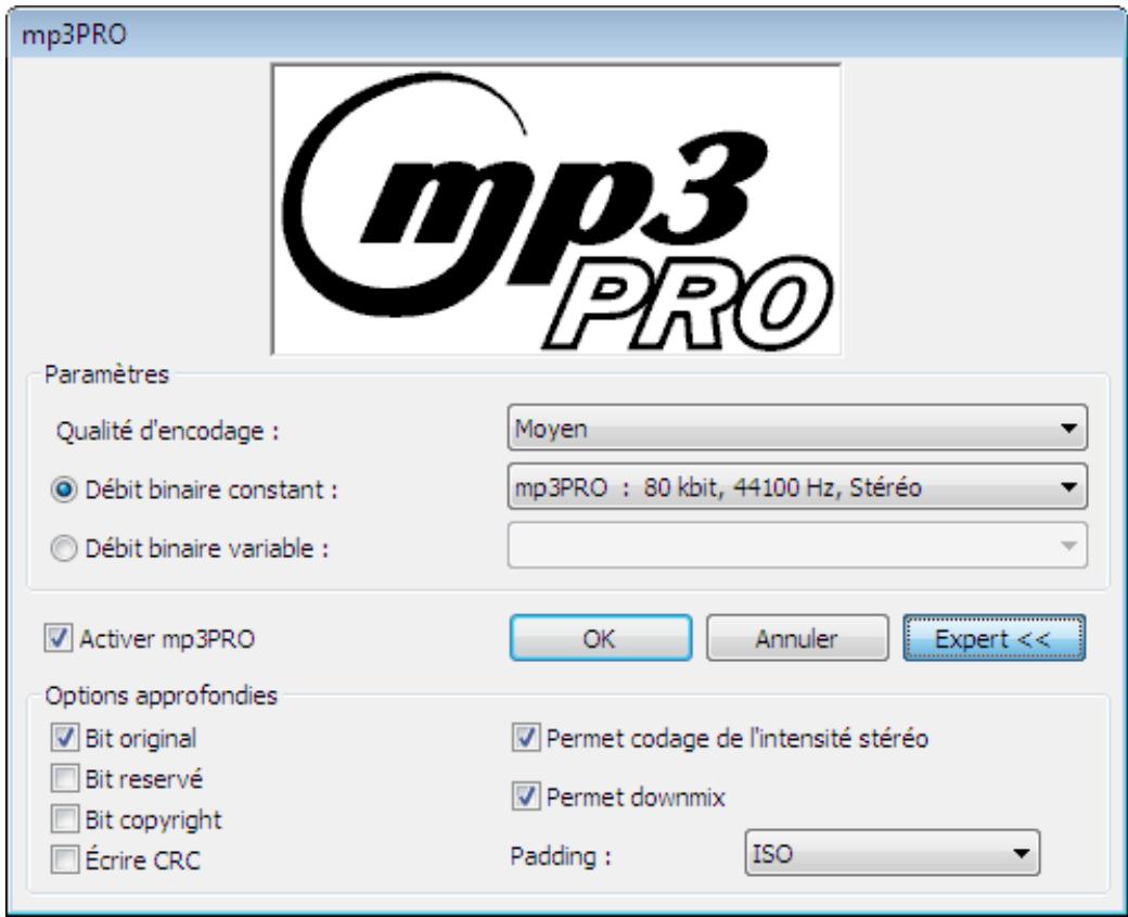 NERO BURNING ROM MULTIMEDIA SUITE 10 - Options d'encodage MP3 et MP3PRO - 1