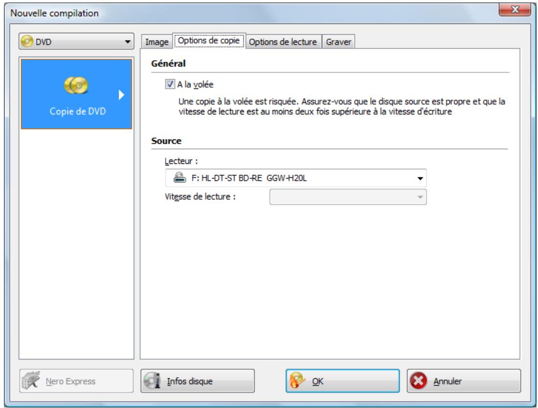 NERO BURNING ROM MULTIMEDIA SUITE 10 - Options de copie - 1