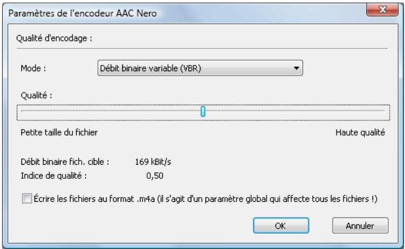NERO BURNING ROM MULTIMEDIA SUITE 10 - Options d'encodage Nero Digital - 1