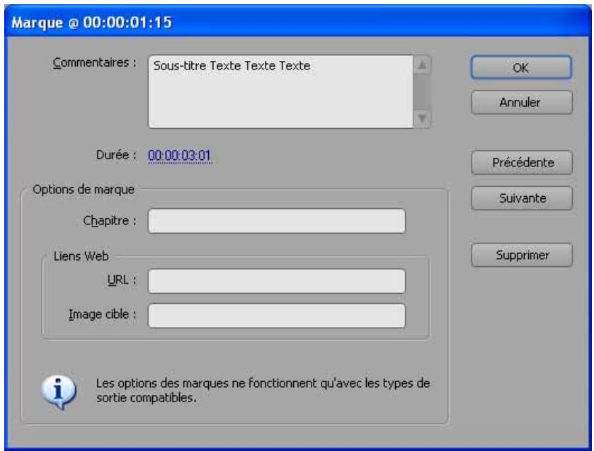 NERO DIGITAL PLUG-IN - Définition de marqueurs de chapitre et de sous-titre - 3