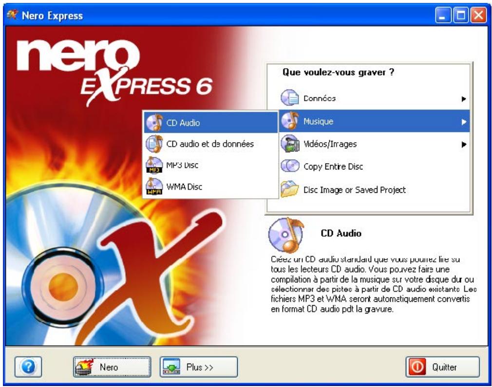 NERO EXPRESS 6 - Création de votre premier disque audio - 1