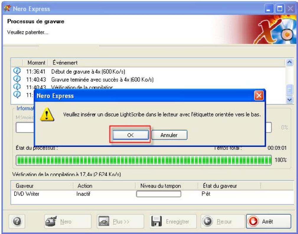 NERO EXPRESS 6 - Création d'une compilation, gravure et impression d'étiquettes lightscribe - 22