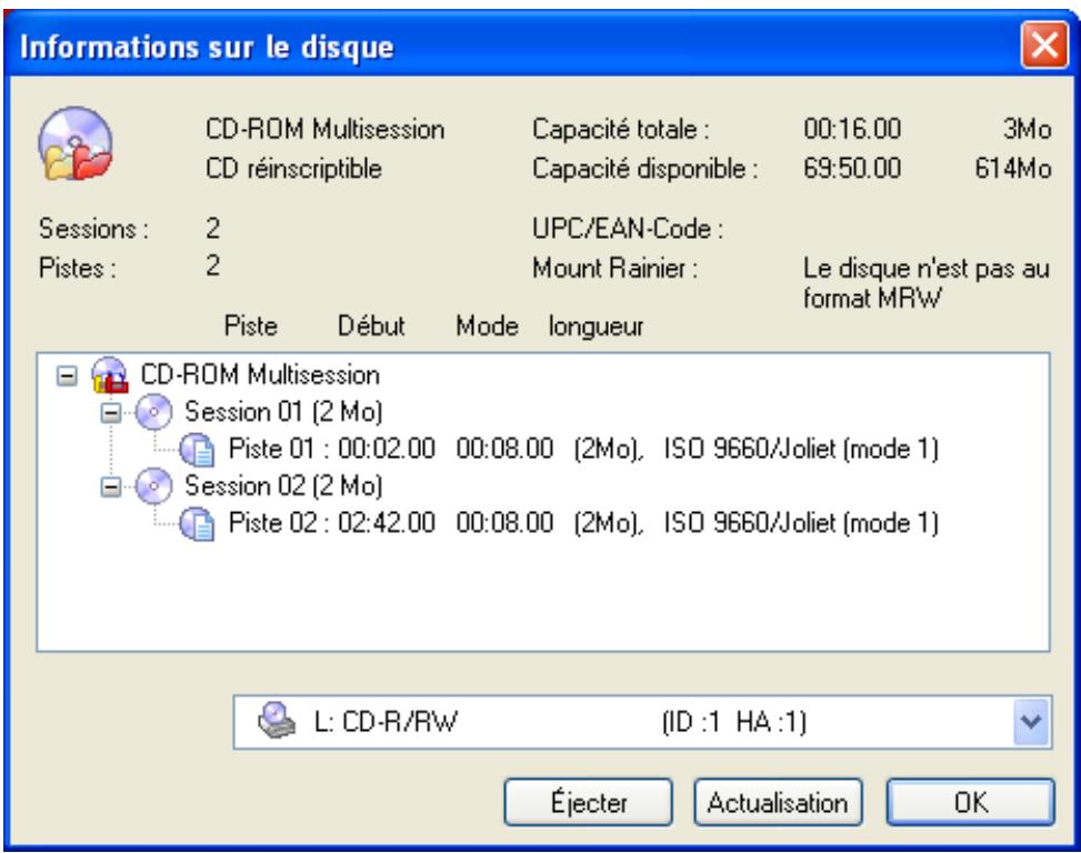 NERO EXPRESS 6 - Informations sur le disque - 2