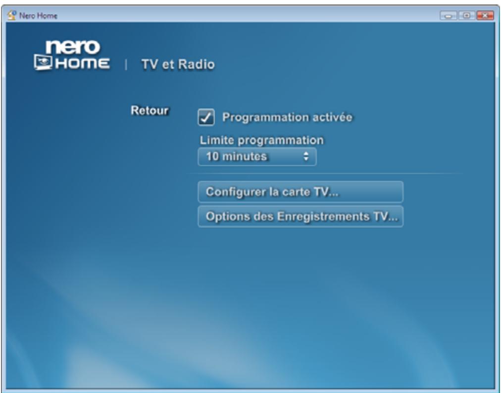 NERO HOME - Activer la fonction time-shift - 2