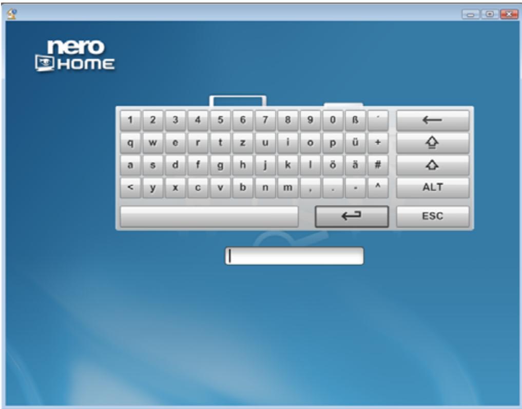 NERO HOME - Ecran principal Recherche - 1