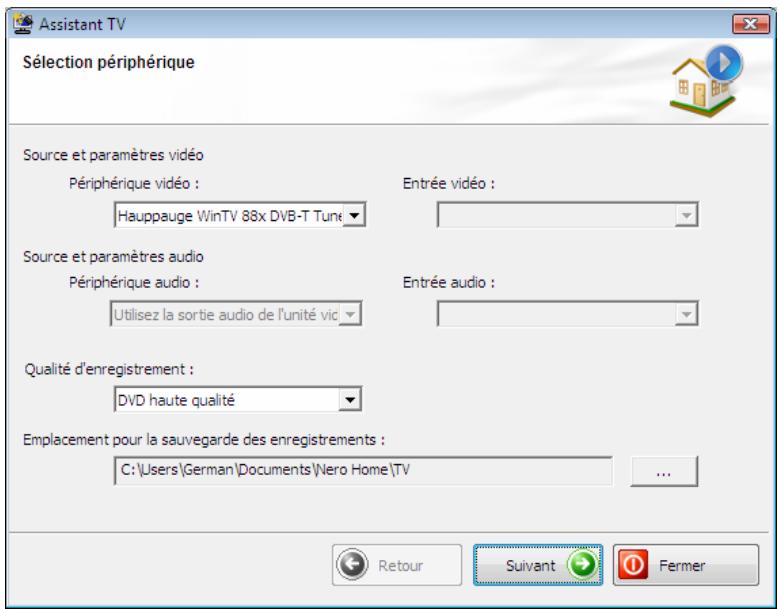 NERO MEDIAHOME - Sélection et configuration de canaux TV pour le streaming - 1