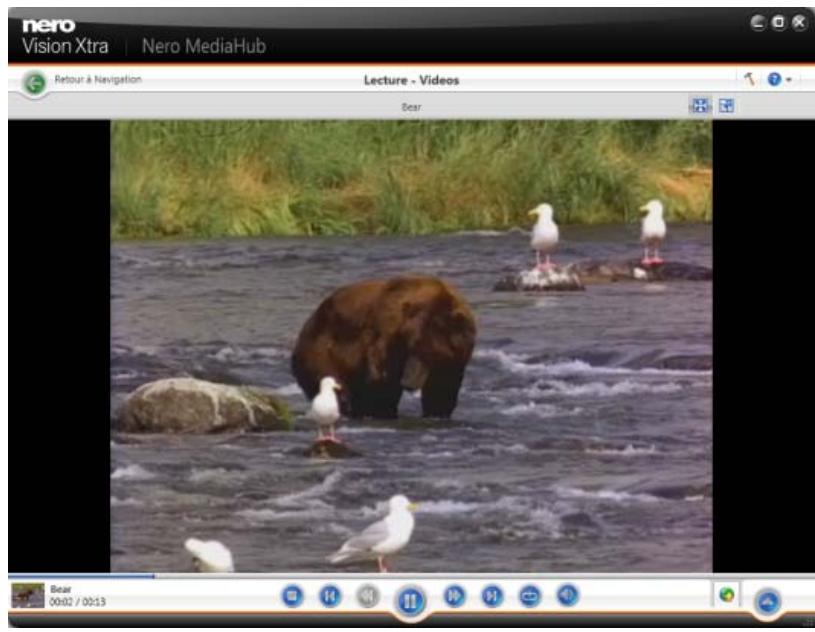 NERO MEDIAHUB MULTIMEDIA SUITE 10 - Écran de lecture deVIDEOS - 1