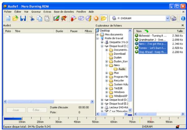 NERO MP3 - Comment créer un CD audio à partir de fichiers MP3 ou MP3PRO - 2