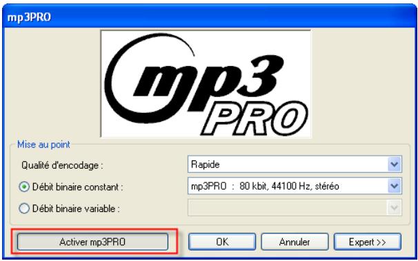 NERO MP3 - Encoder un fichier wav - 4