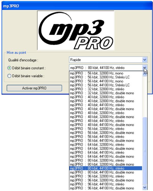 NERO MP3PRO - Format MP3 : - 1