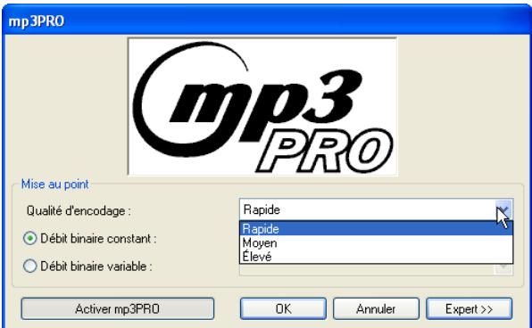 NERO MP3PRO - Encoder des pistes à partir d'un CD audio - 4