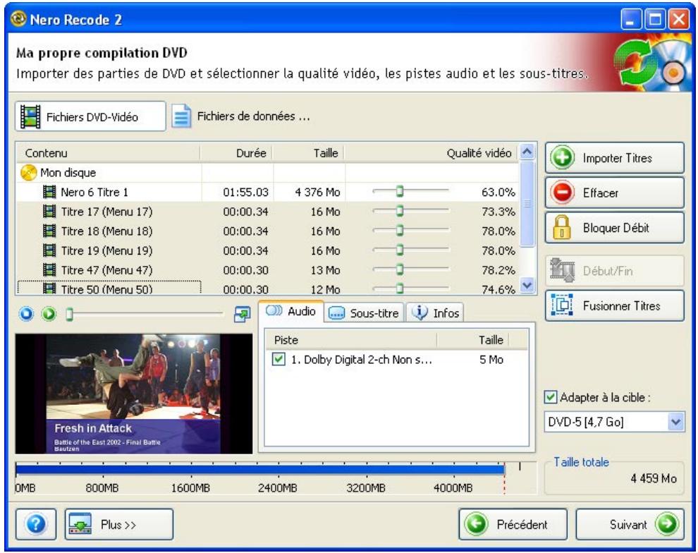 NERO RECODE 2 - Création d'un nouveau DVD - 5