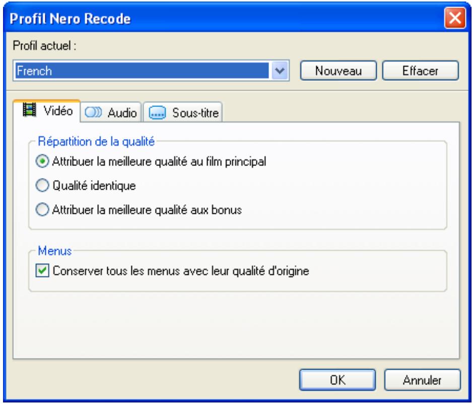 NERO RECODE 2 - Création d'un profil d-importation - 5