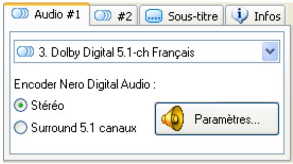 NERO RECODE 2 - Sélection d'une piste audio - 3