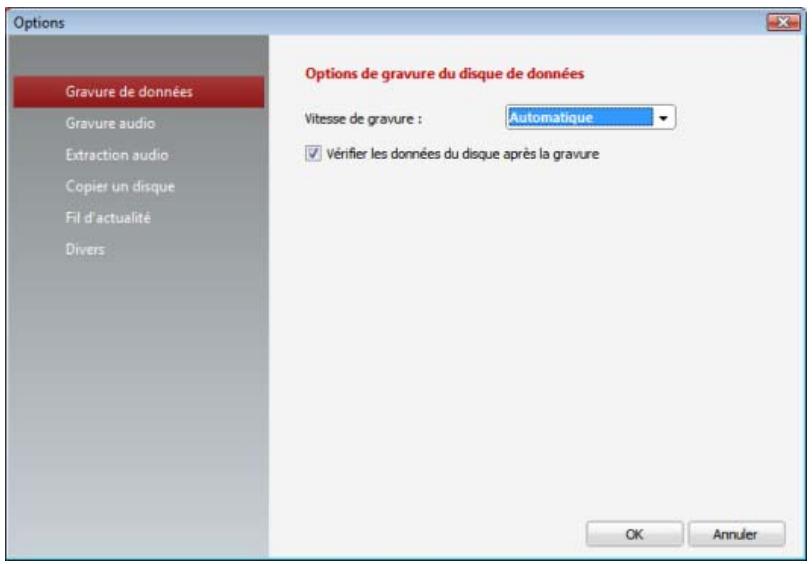 NERO STARTSMART 9 - Options de configuration - 1
