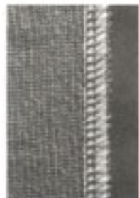 JUKI MO-654DE - Sewing in tape / Cosido en cinta Pose de bande de renfort / Applicazione di un nastro - 1