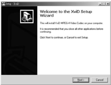 GENIUS DV510 - Installation du xvid codec - 1