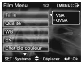 GENIUS DV510 - Sélection de la taille de l'image : - 3