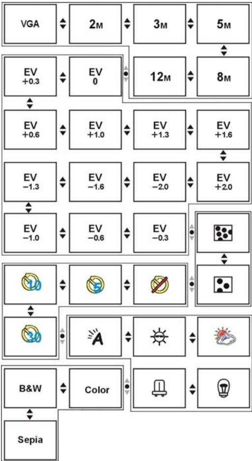 GENIUS DV510 - Menu rapide : - 1
