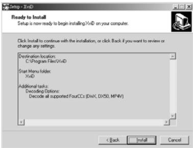 GENIUS DV510 - Installation du xvid codec - 6