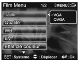 GENIUS DV510 - Sélection de la taille de l'image : - 1