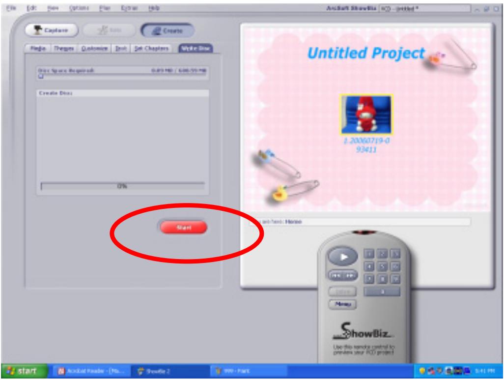 GENIUS DV53 - Kliknite na „Start“ pre začatie napalovania DVD - 1