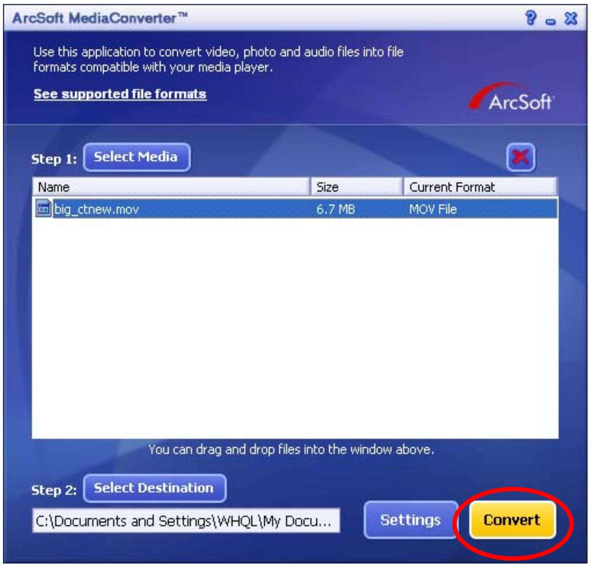 GENIUS DV53 - Arcsoft Media Converter 1 - 4