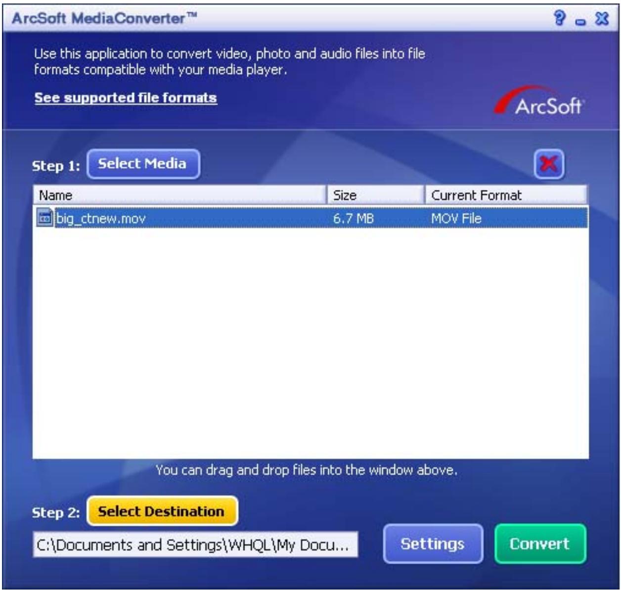 GENIUS DV53 - Arcsoft Media Converter 1 - 3