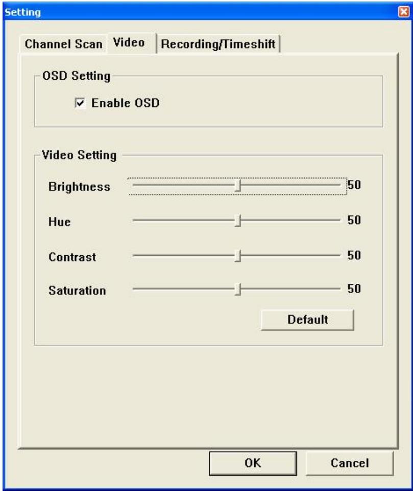 GENIUS DVB-T01 - Réglage Video - 1