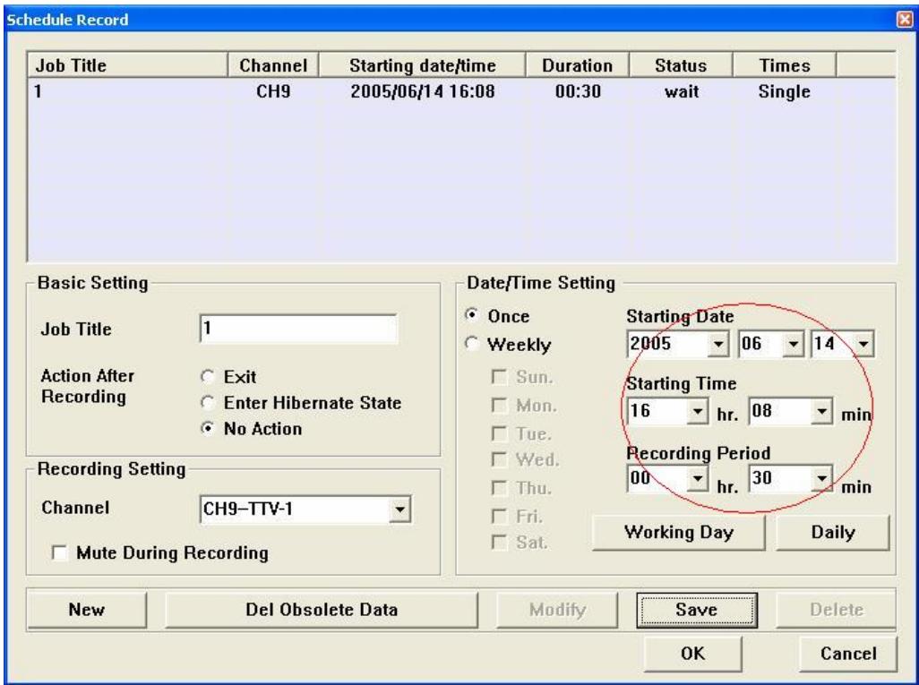GENIUS DVB-T01 - Réglage Date / Heure - 1