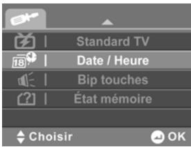 GENIUS G-SHOT DV506 - Réglage de la date et de l'heure - 1