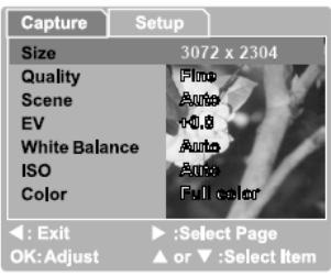 GENIUS G-SHOT P713 MP3 - Menu capture - 1