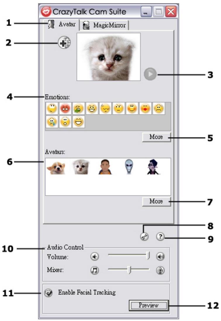 GENIUS ISLIM 1300 - Interface d'avatar: - 1