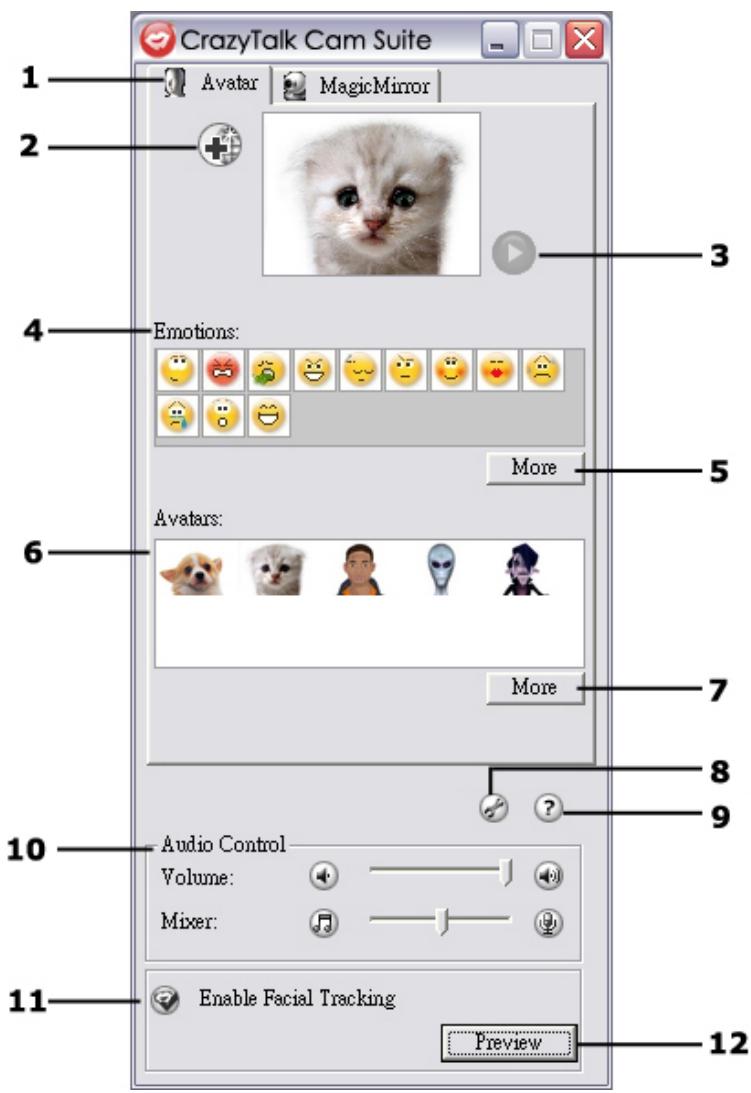 GENIUS ISLIM 310 - Interface d'avatar: - 1