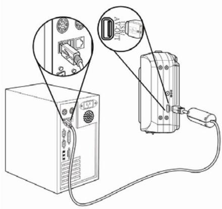 GENIUS P831 - Connecter l'appareil à un ordinateur avec un câble USB - 1