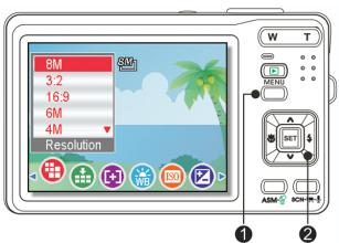 GENIUS P850 - Menu REC (enregistrement) - 1
