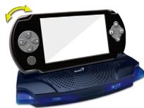 GENIUS PSP CRADLE_ - Usando o PSP na base - 1