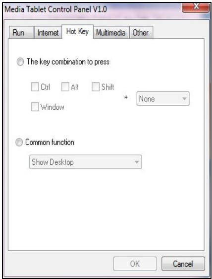 GENIUS EASYPEN M610 - Define Hot Cell - Hot key (Configuration du raccourci) Key combination to press (Combinaison de touches) - 1