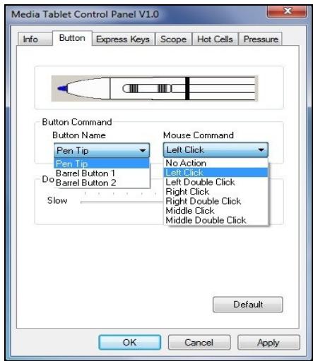 GENIUS EASYPEN M610 - Nom du bouton: - 1