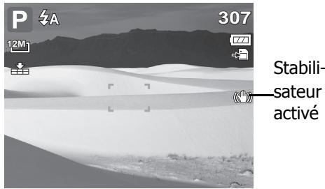 GENIUS G-SHOT V1200 - Pour activer le stabilisateur - 1
